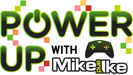 Logo Power up with Mike and Ike