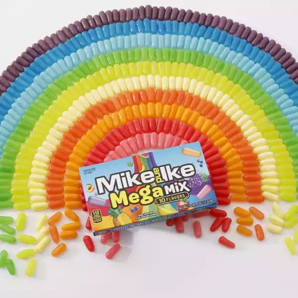 Mike and Ike candy with School Supplies