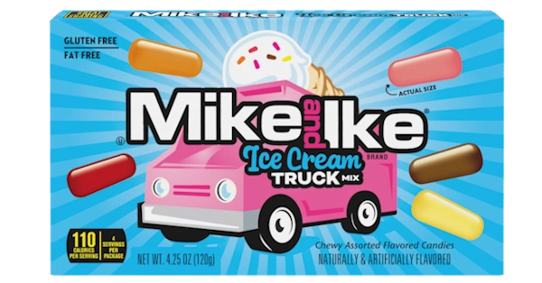 Mike and Ike Ice Cream Truck theater box candy.