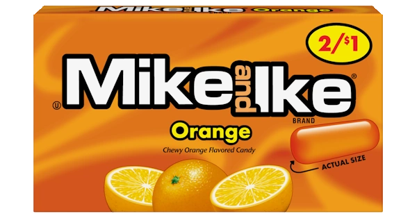 Mike and Ike Orange flavored candy.